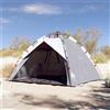 TEKGHUT Tenda da spiaggia 3 persone azzurro con sistema di sgancio rapido, poliestere impermeabile con rivestimento in PU, lati in rete per ventilazione, ingresso aperto, picchetti inclusi