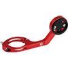 jojofuny Supporto per Computer Bici e Torcia Elettrica, Supporto per Tachimetro, Lega di Alluminio, Rosso, Facile da Installare e Trasportare, per Ciclismo e Bicicletta