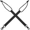 Luxshiny 2 Pezzi Cinghie Regolabili per Scarponi da Sci in Nailon Nero con Connessione Sicura, Design Elegante e Lunghezza 19,5cm, per Sci e Resort Invernali