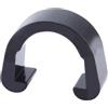 BESTOMZ 10 Pezzi Clip C per Fissaggio Cavi Freno Bici in Plastico Nero Rotazione Centrale e Doppio Gancio per Tubi Idraulici e Guaine, per Ciclismo e Bici a Scatto Fisso