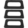 OKUMEYR Adattatore per Scatola Pinna Paddle Board 3 Pezzi, PVC Nero, Rinforzo Resistente all'Abrasione per Tavole Surf e Longboard, per Beginner e Advanced