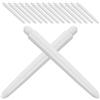 SAFIGLE Aste Freccette in Nylon Bianco 50 Pezzi, estremità Arrotondata | Ricambi Professionali per Steel Tip, Resistenza, Accessori per Spara Dardi
