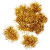 HOMOBABE Hand Flowers Cheerleading 12 Pezzi Plastico Oro per Cheerleader | Decorazioni Scuola, Cheering Poms Metallic Cheerleader Pompoms, Can Be Worn in Ponytail
