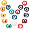 AKLOSIPY Eco-friendly 16PCS Mini Billiard Ball Set for Recreational