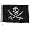 G.V. Bandiera Pirati Caraibi Bucanieri Pirate Flag Teschio Spade Incrociate cm 70x50