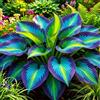 MYIJHMGB Hosta nello studio in interni - Fogliame elegante - Purifica l'aria-4 PCS-B