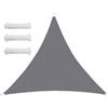 HUAXIQUE Vele Parasole per Esterno Triangolare Impermeabile1.6x1.6x1.6m Grigio | Vele Parasole da Esterno Rettangolari Vela Ombreggiante da Giardino Triangolare Tenda da Sole Esterno Impermeabile Anti UV