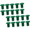 Abaodam Coperture Protettive in Plastica per Canne di Bamboo da Giardino 24 Pezzi, Design Rotondo Elegante Eccellente Ventilazione per Fattorie e Cortili
