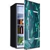 KLARSTEIN CoolArt - Combinazione di Congelatore e Frigorifero, Frigo con 2 Livelli, Design Frontale, Termostato con 5 Livelli, 0-10 °C, Volume: 79 Litri, Motivo: Foresta