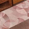 PETTI Artigiani Italiani - Tappeto Antiscivolo Lavabile, Tappeti Runner Cucina, Passatoia per Cucina, 50x180 cm, Disegno Geo Cerchio Rosa, 100% Made in Italy