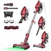 Vexilar C9 Aspirapolvere con filo 70KPa, LED 5 in 1 Aspirapolvere Verticale, Anti-groviglio, Cavo 7m, Ultra-leggero,Scopa Elettrica con Filo Potente per Tappeti/Pavimenti/Peli di Animali