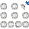 PH PandaHall 10 spille con numeri da 28 mm, con strass, per equitazione, eventi, gare, prestazioni di cavalli, accessori per competizioni