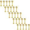 vcmart Set di gioielli piercing labret per labbra in acciaio inox, 25 pezzi, 1.2mm, Acciaio inossidabile