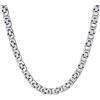 ChainsHouse Catena da uomo in acciaio inossidabile, collana cubano gourmette grande maglia bizantina ragazzo gioielli regalo punk [acciaio/nero/oro][lunghezza: 46/51/55/61/66/71/76 cm][Larghezza: