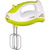 Innoliving INN-702 Sbattitore Elettrico con 4 Fruste in Acciaio Inox, 2 Fruste Standard e 2 a Spirale, 5 Velocità con Tasto Turbo, corpo Resistente in Plastica, Bianco e Verde