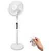 EXTRASTAR Ventilatore a piedi 12 pollici regolabile in altezza 100 cm, 6 velocità, telecomando, minutatura 9h, oscillazione 70°, inclinazione 10°, griglia sicura