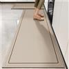 Treer Tappeto Cucina Antiscivolo Lavabile, Tappeto per Cucina in Diatomite Tappeti Runner Moderni Tappetino Assorbente per Ingresso Bagno (scatola marrone,60x180cm)