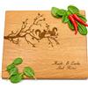 Algis Crafts Tagliere Fatto a Mano Personalizzato - con Scoiattoli | Regalo Matrimonio | Tagliere da Cucina Legno | Regali Compleanno | Personalizzata Idea Regalo di Algis Crafts