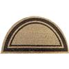 Markotex Zerbino Cocco Fibra Naturale e in Gomma Riciclata (33x60, 33x70,40x70, 40x80, 40x90, 50x100, 60x120, 70x140) (Marrone, Mezzaluna 40x70)