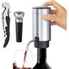 AIKARO - Aeratore per Vino Elettrico Versatore Ricaricabile Decantatore Automatico, con Cavatappi e Tappo Sottovuoto, Arresto Automatico (Set)