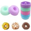 ANGEEK Set di 24 mini stampi in silicone senza BPA, riutilizzabili, per mini muffin, cupcake, brownies, budini, forni per forno, friggitrice ad aria, congelatore e lavastoviglie (24 pezzi a forma di
