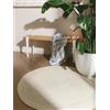 benuta Pure Tappeto Juta Jutta - Avorio Rotondo 115 cm - Tessuto a Mano per Camera da Letto, Salotto, Soggiorno - Design Boho - Adatto al Riscaldamento a Pavimento