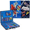 Marvel Spider-Man Valigetta Creativa Deluxe per Bambini | 52 Pezzi Kit Valigetta da Disegno Portatile con Pennarelli, Pastelli a Cera, Matite Colorate e Accessori | Set Creativo da Colorare e Disegno