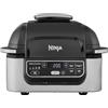 Ninja Foodi Griglia e Friggitrice ad Aria 5.7L, 5 Funzioni di Cottura, Griglia, Frigge Senza Olio, Cottura Arrosto, al Forno, Essiccatore, Parti Lavabili in Lavastoviglie, Nero/Argento, AG301EU