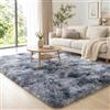 BEIMO Grande Tappeto Shaggy 200x280 cm, Pelo Altissimo Morbido, Antiscivolo, Lavabile in Lavatrice, Grigio Tie-Dye