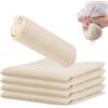 Eulihent 5 Pezzi 80x80cm Garza Alimentare, Panno di Formaggio Multiuso, Tessuto Filtrante in Cotone Spesso Riutilizzabile, Non Sbiancato, per Chef Casalinghi, Cucinare, Filtrazione Burro, Formato XL