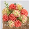 CARMOTTER 10 ortensie artificiali, 33 cm, fiori finti in seta, per decorazione di matrimoni, bouquet realistico con design realistico, decorazione per casa e giardino (rosa bianco)