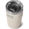 YETI Rambler Cup, Vacuum Insulated Stainless Steel Stackable Cup with Magslider Lid, Cape Taupe, 16 oz (475 ml)