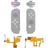 eXtremeRate Multicolore Tasti Luminosi DFS LED Kit per Nintendo Switch Joycon,Pulsanti Direzionali ABXY Trigger Ricambio per NS Switch OLED Joystick Controller(Senza Joycon)-Rosa