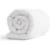 Sonive Coperta 200x200cm, Coperta 4 Stagioni Calda, Piumino e Piume, Bianco | Federa 100% Cotone