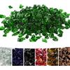 Teamson Home 4 Kg Pietre Laviche per Braciere a Gas, Vetro Temperato, Cassaforte per Bracieri a Gas da Giardino Esterno, Verde