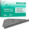 hansgrohe AddStoris S - Mensola doccia, cestino doccia, mensola angolare bagno, cestino sapone, accessori bagno, cromo nero spazzolato, 41761340