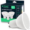 V-TAC 3x Lampadine LED GU10-4,5W (Equivalenti a 35W) - 400 Lumen - Alta Luminosità - Faretto Led GU10 per Massima Efficienza e Risparmio Energetico - 6500K Luce Fredda - (Box 3 pezzi)