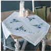 Vervaco Kit Ricamo Prestampato Tovaglia PINI MODERNI Set Ricamo Biancheria Da Tavola 80 x 80 cm Set Fai Da Te Creativo Size Kit Hobby Creativi Adulti Casa Decor Embroidery