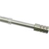 Gardinia 30764 Asta Cilindrica per Tende, Metallo, Effetto Acciaio Inox, 60-85 cm