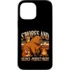 Capybara Camping Camper Lover Custodia per iPhone 13 Pro Max S'mores And Silence Perfect Night Capibara