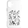 Vintage Songbird Funny Birds Gifts and A Custodia per iPhone 16 Plus Songbirds Y2K - Grafica vintage stile tatuaggio anni '90