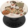 Pointer Dog Bond Divertente cane da caccia Halloween zucca autunno Hunter PopSockets PopGrip Adesivo