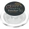 Teacher & Classroom Co. Letteralmente solo un libro Apple per insegnante di lettura PopSockets PopGrip per MagSafe