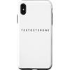 Testosterone Therapist / Elegant Font De Custodia per iPhone XS Max Testosterone Terapia Principianti/Testosterone Principianti Idea