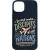 Grace And Glory Studio Custodia per iPhone 15 Plus Christian Mission Viaggio Aereo Fede Viaggio Messaggio
