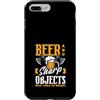 Axe Throwing Lumberjack Apparel & Funny Custodia per iPhone 7 Plus/8 Plus Birra e oggetti affilati Lanciare ascia