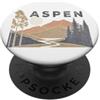 Aspen Colorado USA Outdoor Vintage Aspen PopSockets PopGrip Adesivo