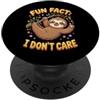 Fun Fact I Don't Care Meme Divertente detto sarcastico fatto divertente che non mi interessa PopSockets PopGrip Adesivo