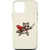 Tiny Quest Creatures Custodia per iPhone 12 mini Cavaliere procione carino con spada e mantello Fantasy Adventure