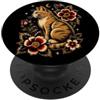 DCatLovers Gatto Floreale Luna Tatuaggio Stile Gotico Arte PopSockets PopGrip Adesivo